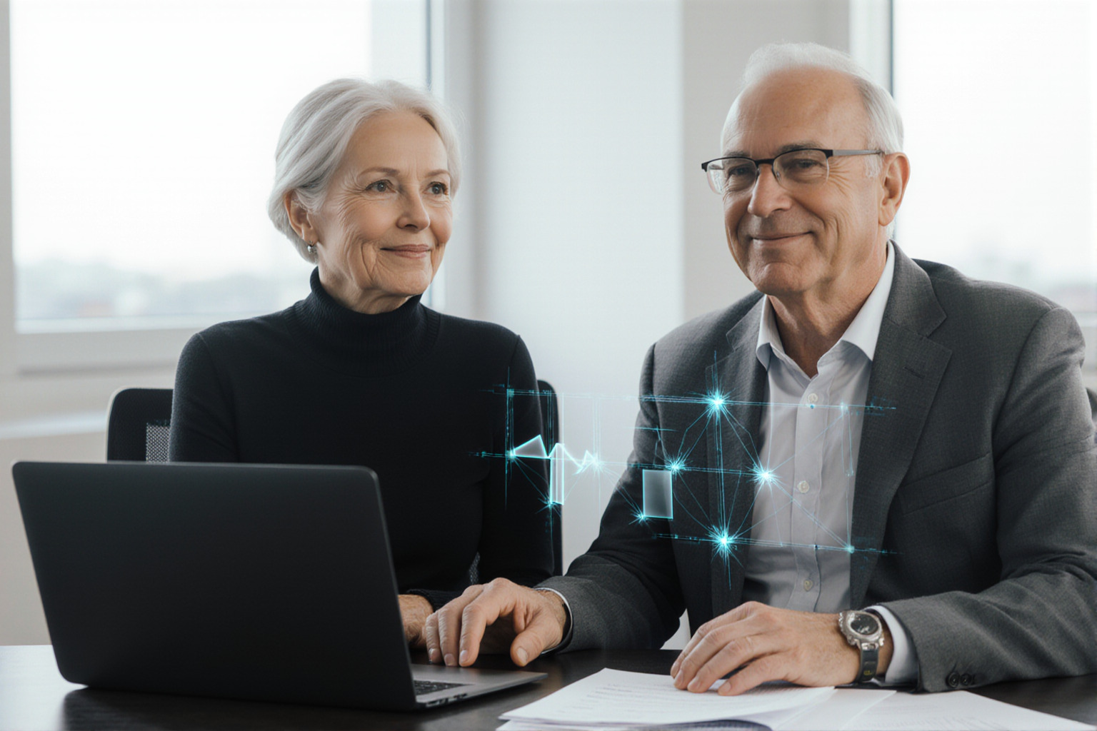 Doradca-podatkowy-pracujacy-z-AI-i-modelem-GPT-wizualizacja-wspolpracy-czlowieksztuczna-inteligencja-w-doradztwie-podatkowym